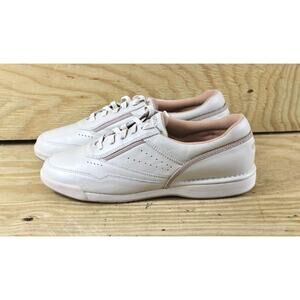 New Rockport Sneakers Womens 10M Prowalker Leather Tan Beige Walking